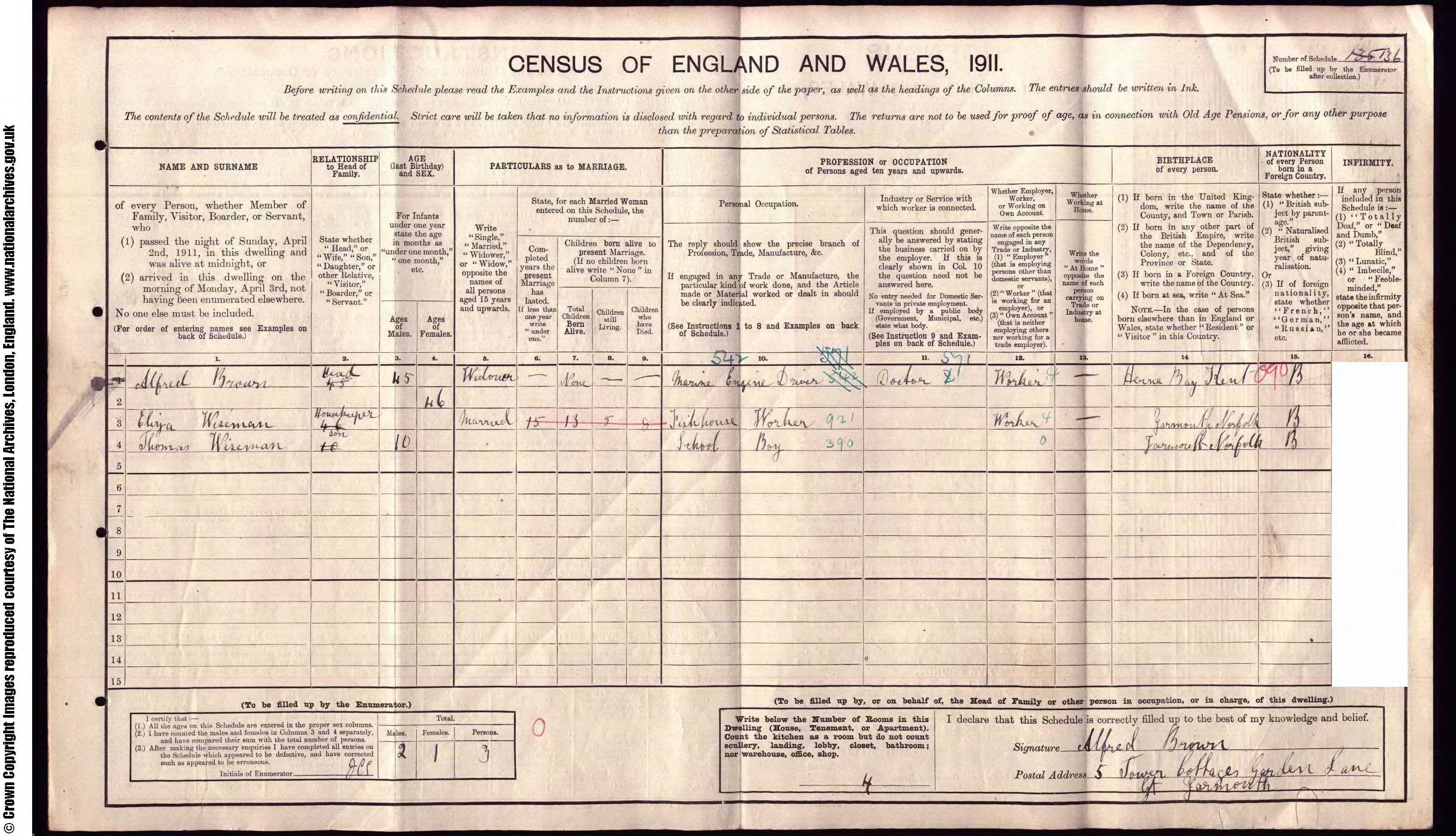  - 5230_1_alfred_brown_in_yarmouth_1911census-rg14-11-0-73-11073_0271_03